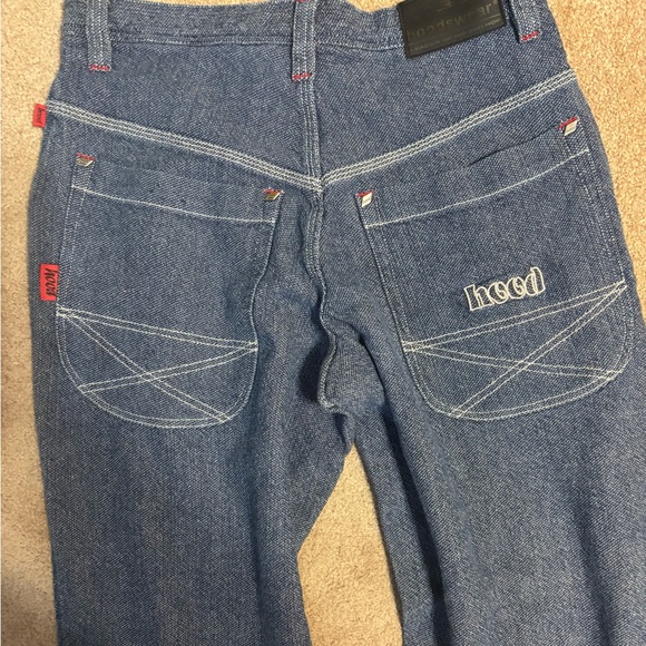 Vintage Hoodswear Baggy Y2K Denim Jeans - Picture 4 of 9